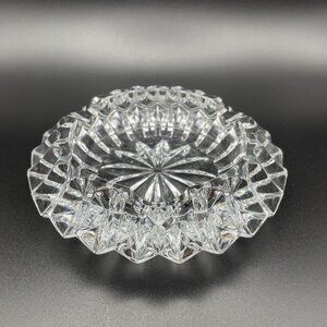Vintage Star Pattern Crystal Ashtray